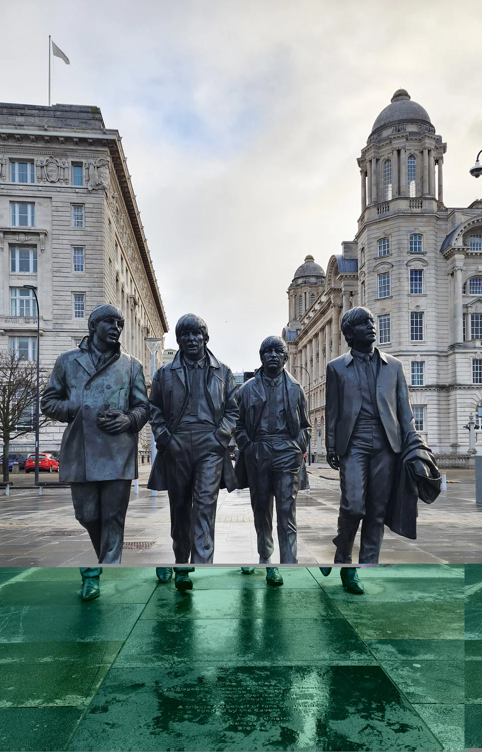 The Beatles and Liverpool are irrevocably linked. This statue of the Fab Four overlooks the waterfront.