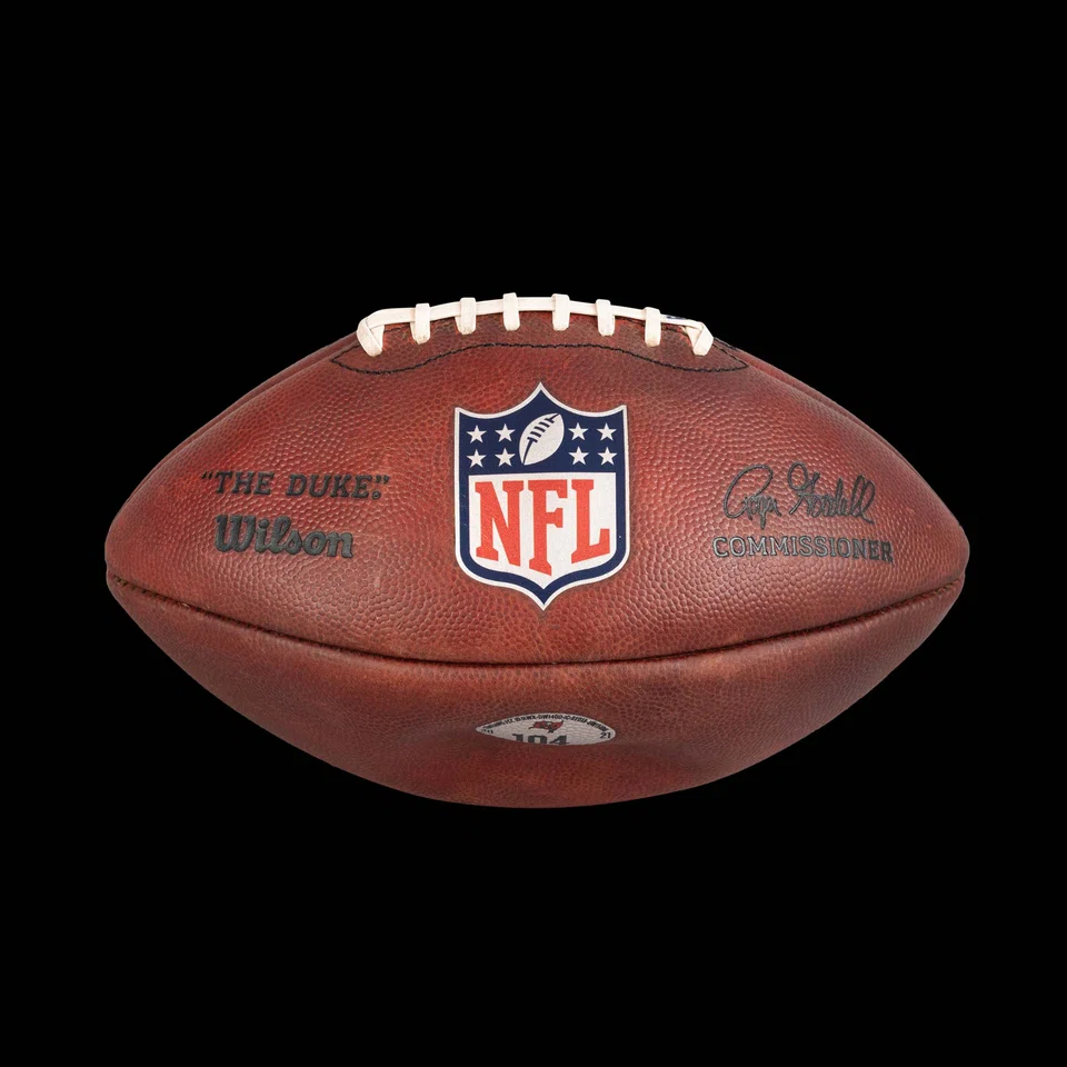 A football Brady used to break the NFL all-time passing yards record sold for US$216,000 over a high estimate of US$120,000.