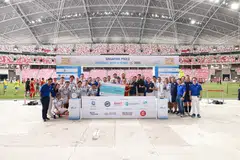 Singapore Pools' Weekend With A Heart included football matches, games and exercise activities at the National Stadium.