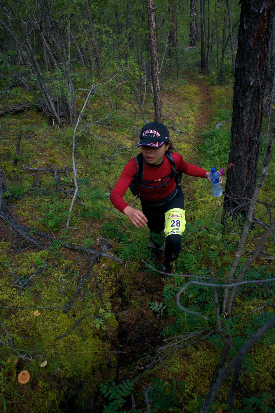 Andermatt Swiss Alps' Maureen Yeo participating in the Mongolia Sunrise to Sunset, an event consisting of 10 to 15 days of horse-riding treks before a full marathon around the craggy mountain past west of the stunning Lake Hovsgol. 