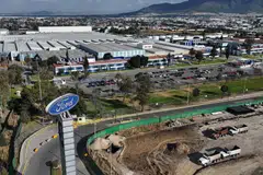 An aerial view of the Ford factory in Cuautitlan Izcalli, Mexico, Jan 30, 2025. 