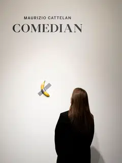 A fresh banana taped to a wall, a provocative work of conceptual art by Italian artist Maurizio Cattelan, was bought for US$6.2 million by a cryptocurrency entrepreneur at a New York auction.