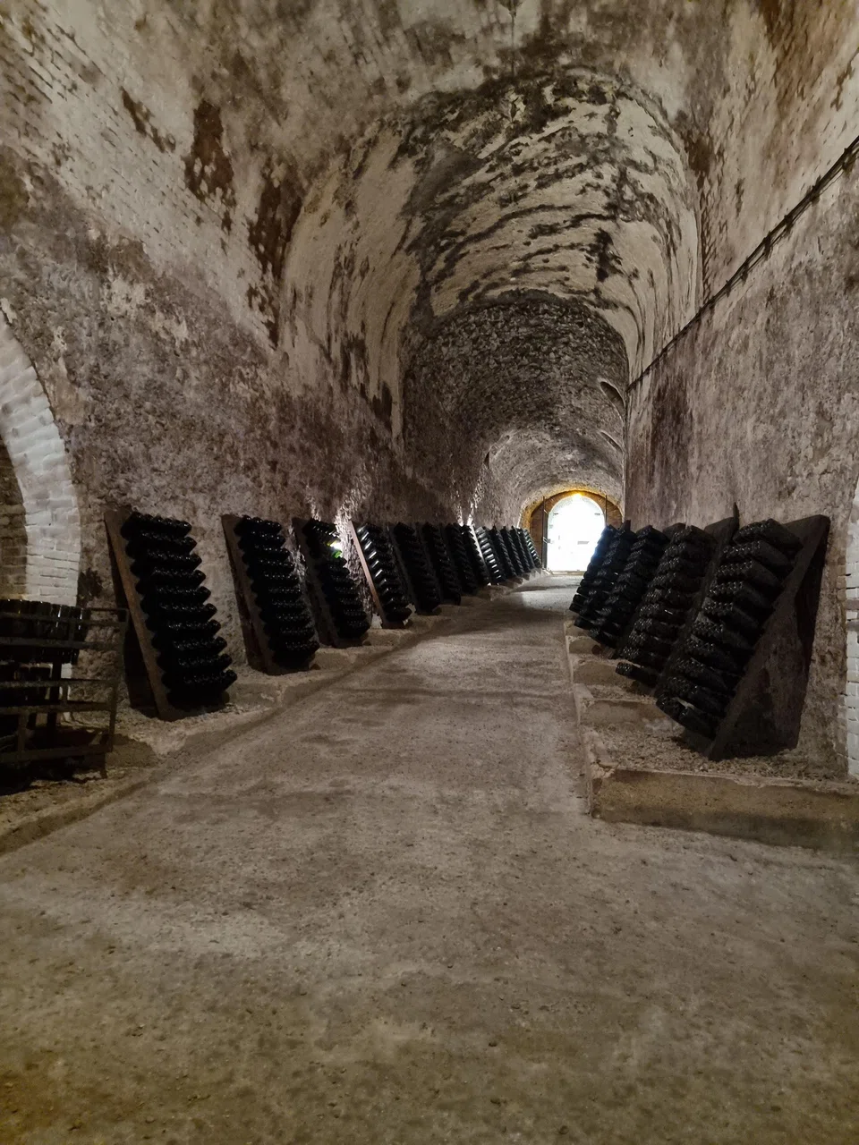 Some of the beautiful cellars in Champagne include those of Champagne Philipponat.
