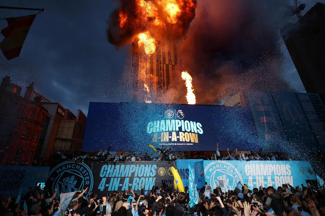 Manchester City, champions for a record fourth year running, had record revenue of £712.8 million in the 12 months through Jun 30 last year, ranking it second globally behind only Spain’s Real Madrid, based on exchange rates at the time. 