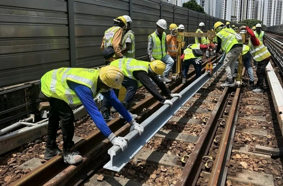 More than 300 engineers and technicians from the Land Transport Authority and SMRT have been working around the clock to conduct checks and repairs on the damaged tracks and equipment