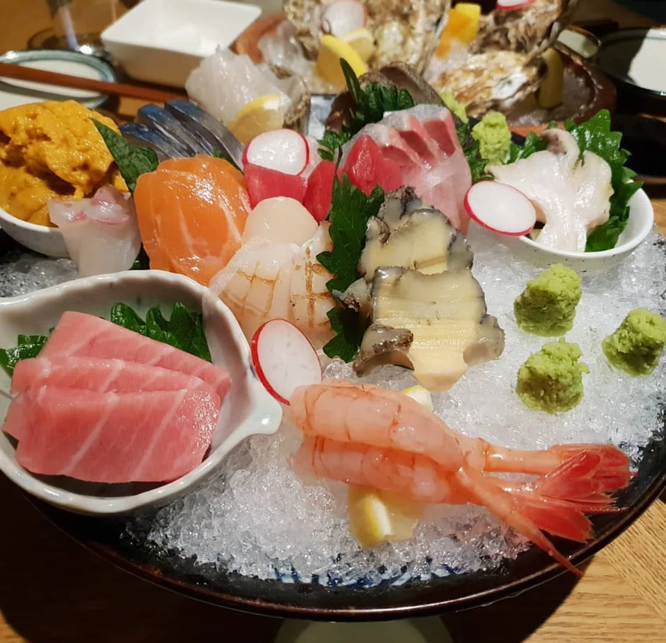 Sashimi platter at Negi Dining Lounge.