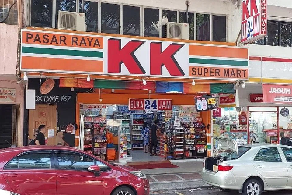 Three KK Super Mart stores were hit with molotov cocktail explosives after calls for boycotting the chain over the sale of socks bearing the word “Allah” turned violent in recent days.