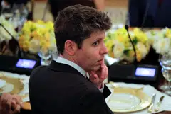 OpenAI chief executive Sam Altman (pictured) is among the Silicon Valley CEOs joining US President Donald Trump on his trip to the United Kingdom.