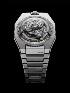 From case to bracelet, the UR-100V Magic T is all about titanium and pure magic.