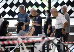 As at 3pm, 2,004,961 Singaporeans – or about 74 per cent of the total number of eligible electors – had voted, said the Elections Department (ELD).