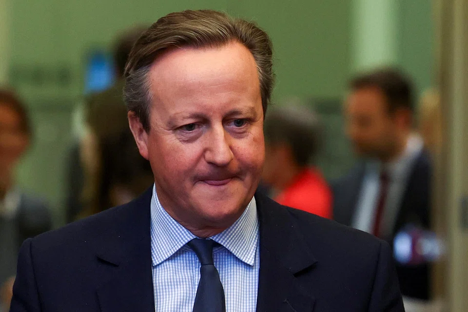 David Cameron, who served as Conservative prime minister from 2010 to 2016, was named as Britain’s top diplomat on Nov 13 as current premier Rishi Sunak shuffled his ministerial team.