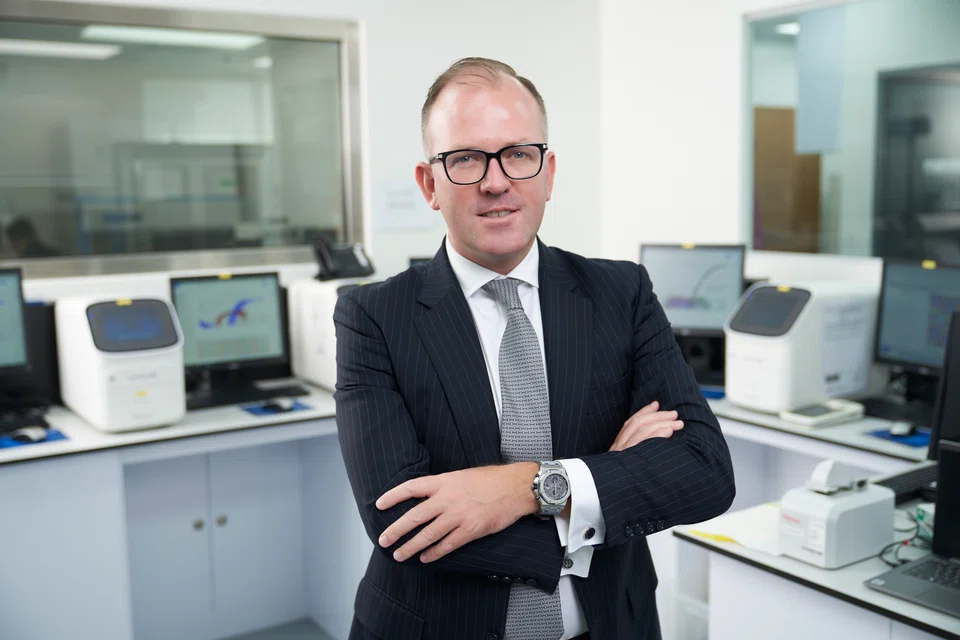 Inex Innovate chief executive officer Kane Black. The company, spun off from the National University of Singapore in 2006, uses molecular diagnostics technology to develop medical tests.