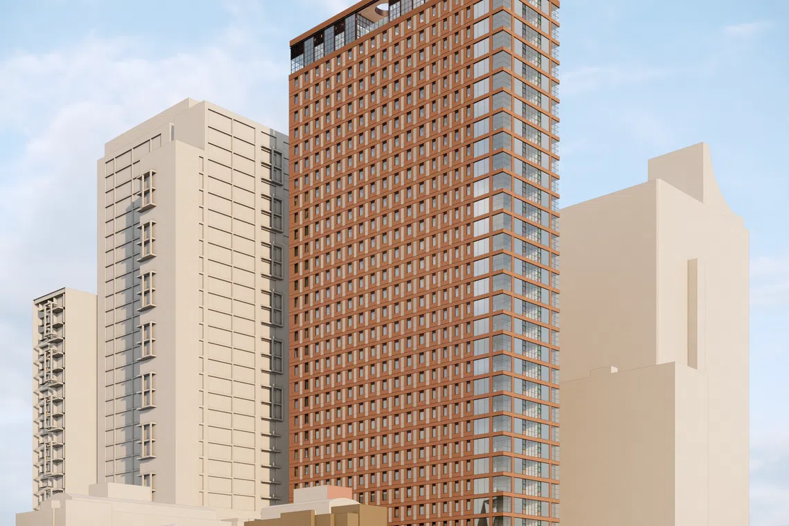 The 32-storey building is expected to offer rooms of different sizes, from single-bedders to five-bedder units. 