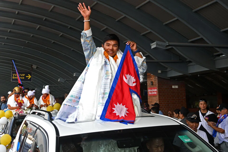 Nepali mountaineer Nima Rinji Sherpa breaking the record for the youngest person to summit all 14 of the world’s 8,000-metre peaks at just 18 years old.