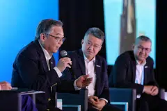 From left: DPM and Minister for Trade and Industry Gan Kim Yong; Malaysia's Deputy Minister of Investment, Trade and Industry Liew Chin Tong; and Indonesia's Deputy Minister for Investment Cooperation Tirta Nugraha Mursitama. The three ministers were speaking on a panel titled “Asean integration in the multipolar world".