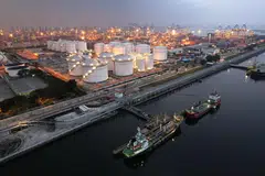A Pertamina fuel storage facility at Tanjung Priok port in Jakarta. Indonesia has been a pillar of South-east Asia’s gas trade, supplying Singapore through pipelines and shipping LNG cargoes to buyers across Asia and beyond for decades. 