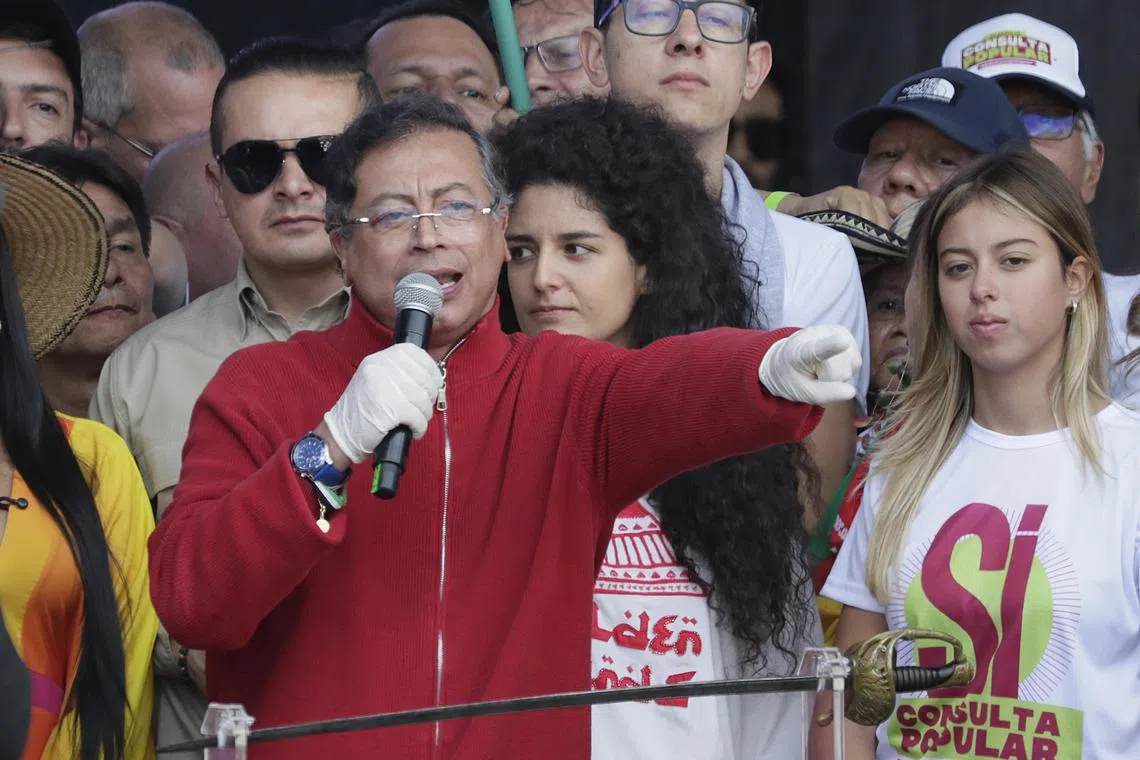 Colombian President Gustavo Petro said he would sign a “letter of intent” to join the pact when he meets his Chinese counterpart Xi Jinping face-to-face in the coming days.