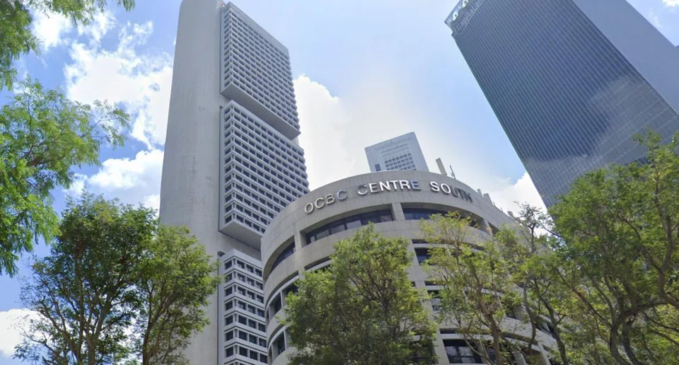 OCBC Centre South in the foreground. Behind it, to the left, is the 50-storey OCBC Centre, where the bank's head office is located.
