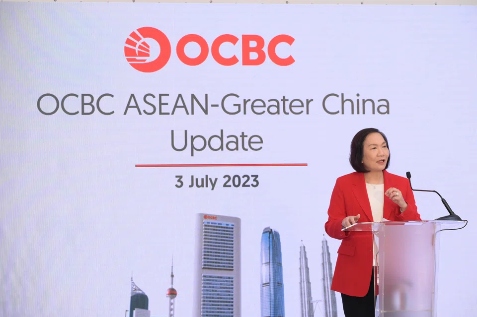 OCBC group CEO Helen Wong notes that the bank has been in a good position to capture the flow business between Asean and China.