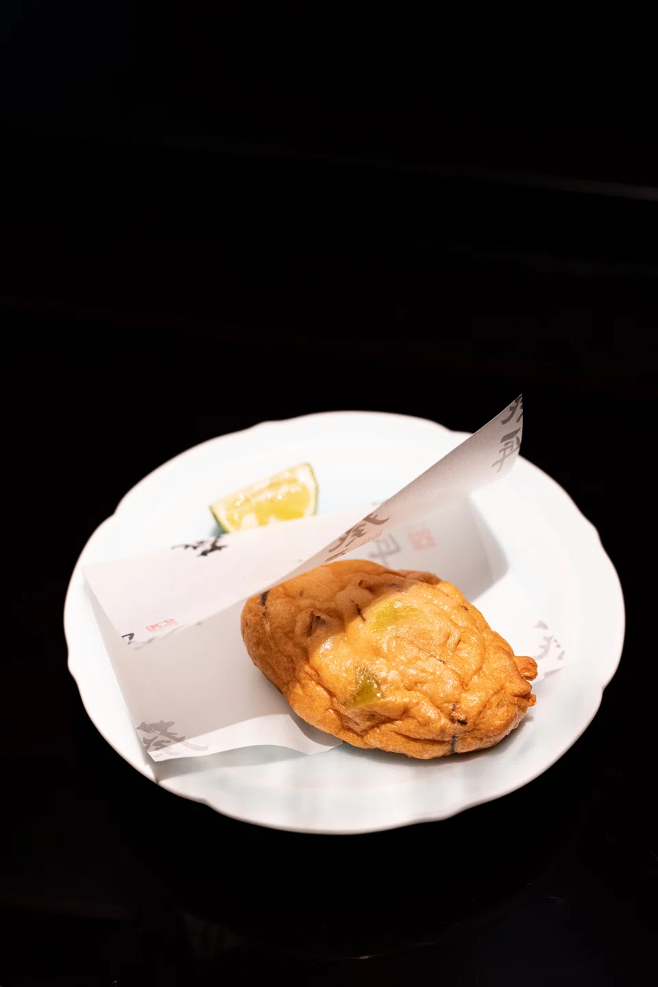 Deep-fried fishcake.Deep-fried fishcake.