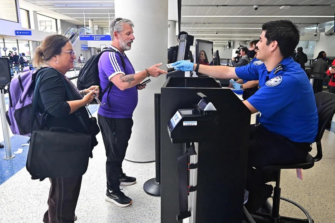 Passengers at US airports have been required to take off shoes during screenings since 2006.
