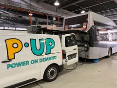 Mobile electric vehicle charging company  Power-Up Tech will provide mobile charging for up to 10 electric heavy goods vehicles in a new trial. 