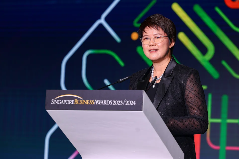 Chin Wei Jia, group chief executive officer, HMI Medical, winner of. the Enterprise Aaward.
