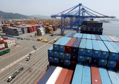 South Korea relies heavily on imports of energy and raw materials to assemble products destined for shipment overseas. 