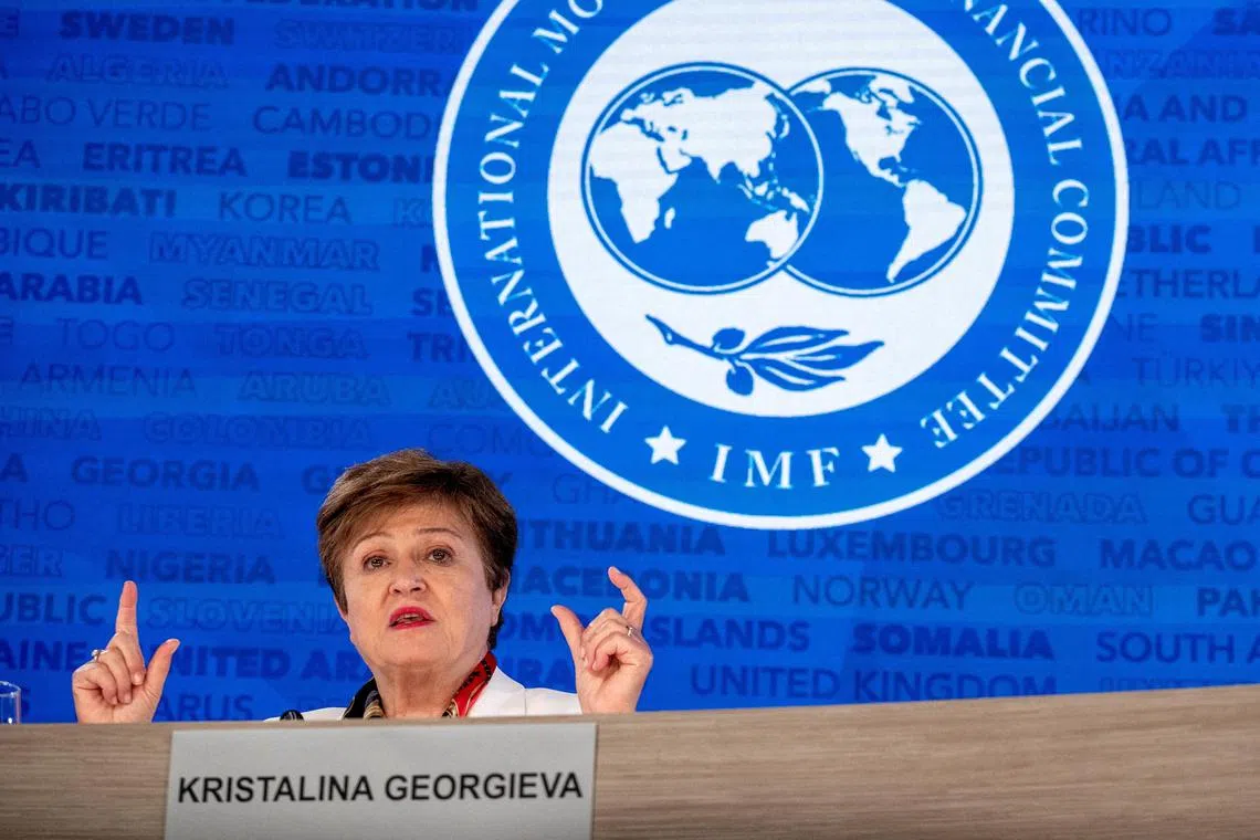 IMF Managing Director Kristalina Georgieva’s comments are the first indication this year of the IMF’s evolving global outlook but she gave no detailed projections.