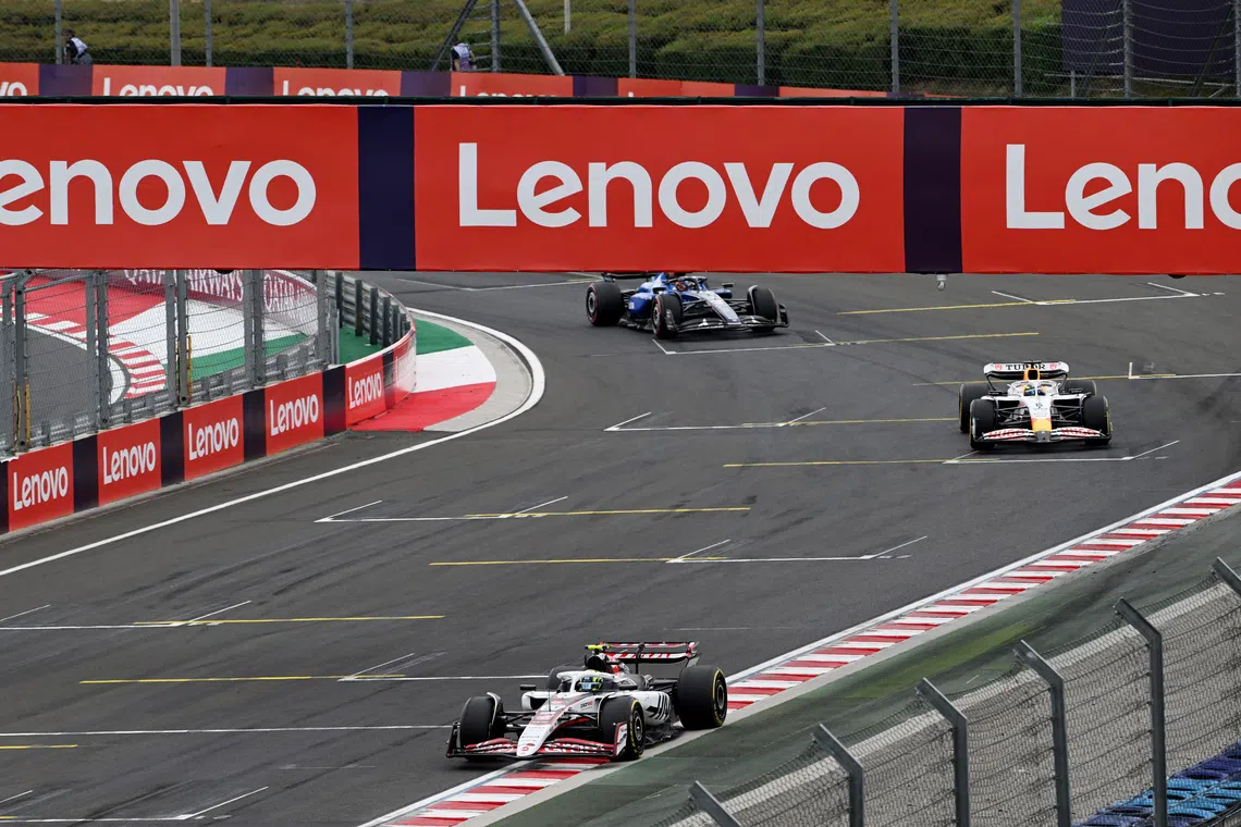 Lenovo is a global partner of F1. The tech company is also the title sponsor for two races each season.
