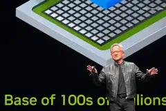 Nvidia CEO Jensen Huang touted 98 per cent cost savings and 97 per cent less energy required with Nvidia’s technology, saying that constituted “CEO math, which is not accurate, but it is correct”.