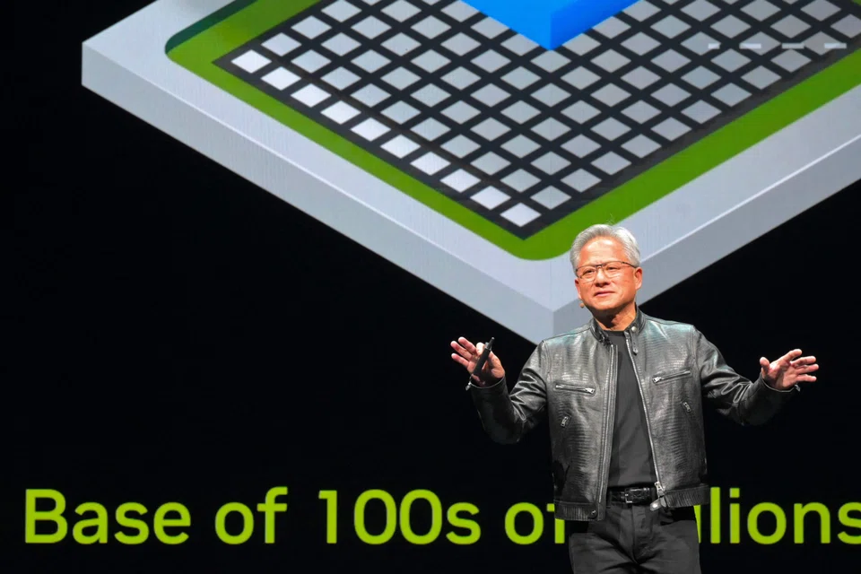 Nvidia CEO Jensen Huang touted 98 per cent cost savings and 97 per cent less energy required with Nvidia’s technology, saying that constituted “CEO math, which is not accurate, but it is correct”.