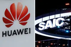 The deal signed on Friday provides for Huawei and SAIC Motor to cooperate strategically on manufacturing, supply chain management and sales services.