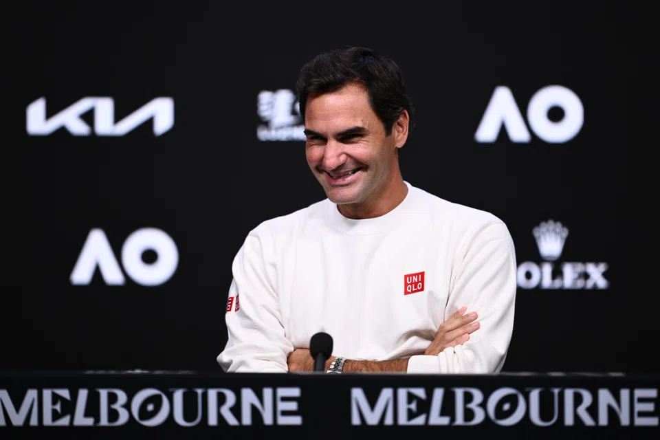 Federer (above) says he hopes Alcaraz, who takes on 79th-ranked Australian Adam Walton in the first round of the Australian Open, will achieve the career Grand Slam.