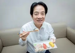 Images of Taiwanese President Lai Ching-te holding a plate of sushi were posted on social media on Thursday in a show of support for Tokyo.