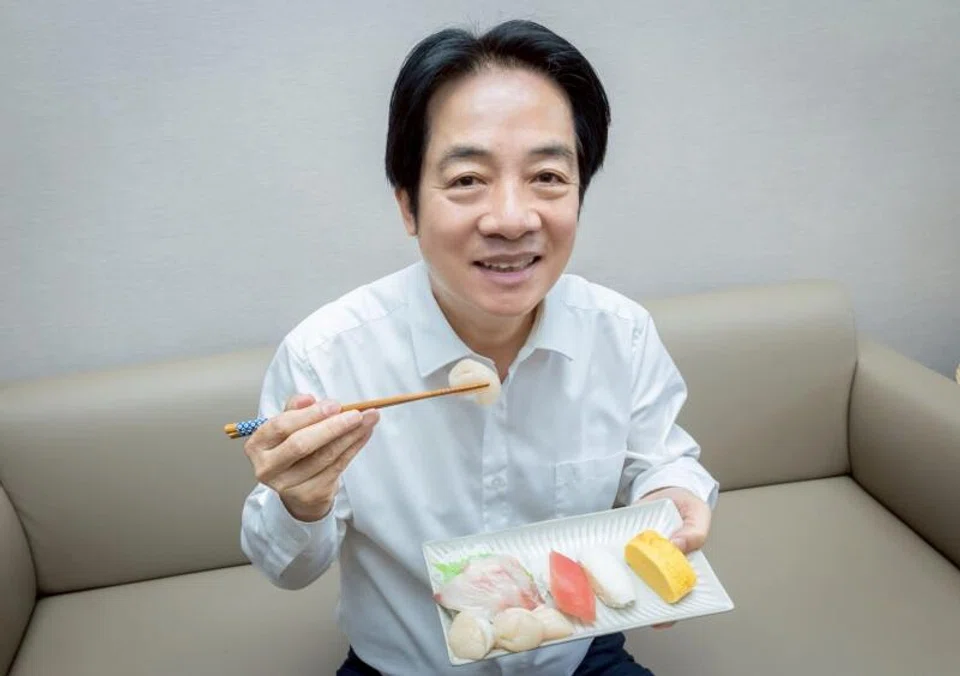 Images of Taiwanese President Lai Ching-te holding a plate of sushi were posted on social media on Thursday in a show of support for Tokyo.