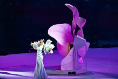 Singer Amni Musfirah during a preview of the National Day Parade held at the Padang on Aug 3. 