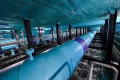 Marina Bay district cooling network.