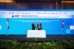 The carbon credit transfer agreement was inked at the Singapore Regional Business Forum in Bangkok on Aug 19.