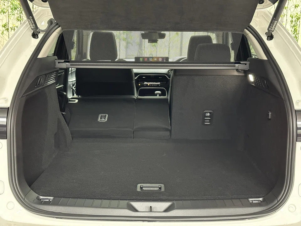 The Mazda CX-60 has five seats and a usefully large boot.