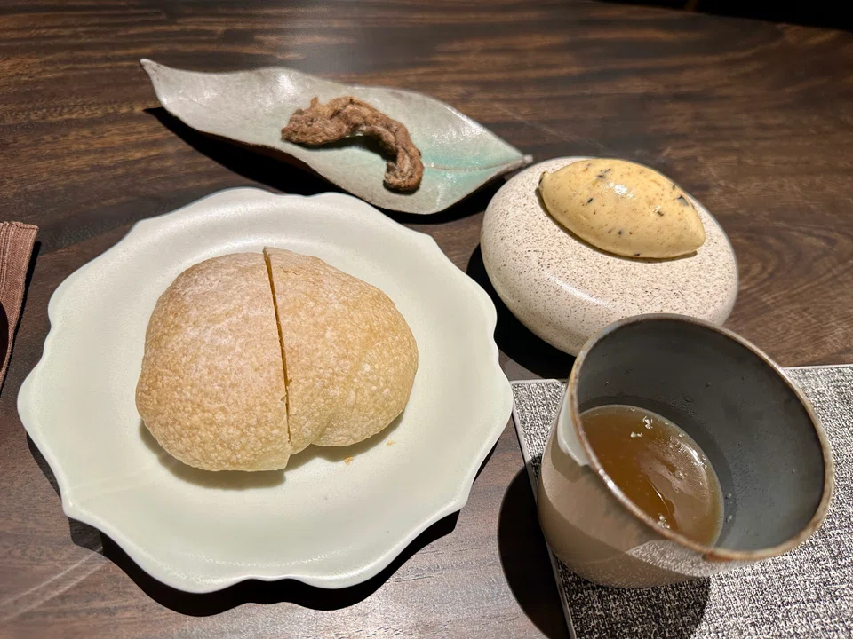 Iru Den's homemade ciabatta and cai po butter.