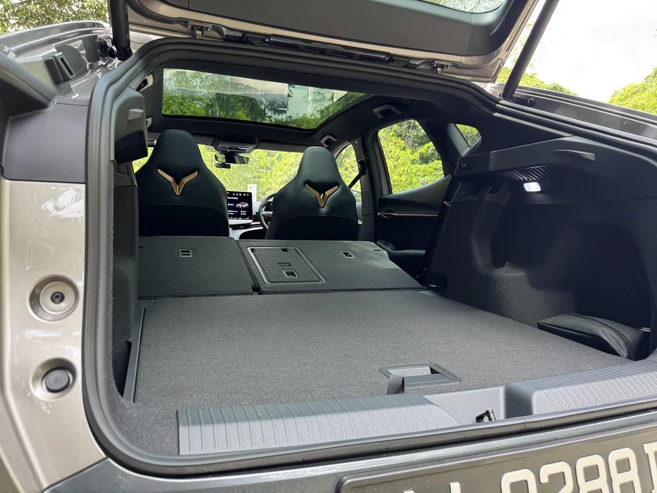 The boot is sensibly shaped and decently sized.