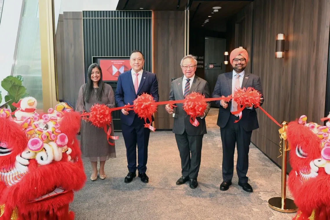 From left: Ashmita Acharya, head of International Wealth and Premier Banking of HSBC Singapore; Wong Kee Joo, chief executive officer of HSBC Singapore; Dr Loo Choon Yong, executive chairman of Raffles Medical Group; and Harpreet Bindra, chief executive officer of HSBC Life Singapore. 