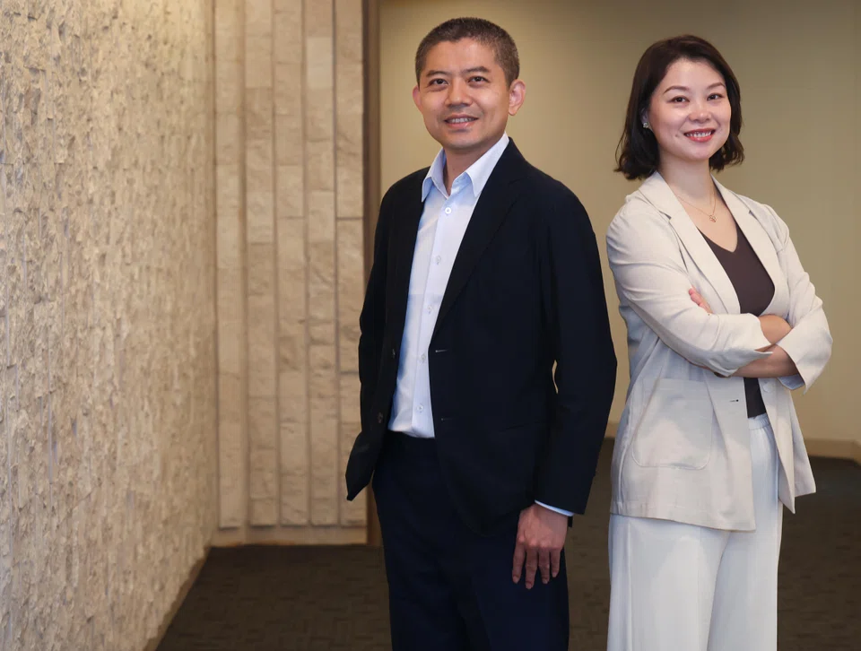 An IPO is the best option to execute Winking Studios' growth strategy, says Johnny Jan, executive chairman and CEO; with him is Tina Li, general manager of Art outsourcing segment.