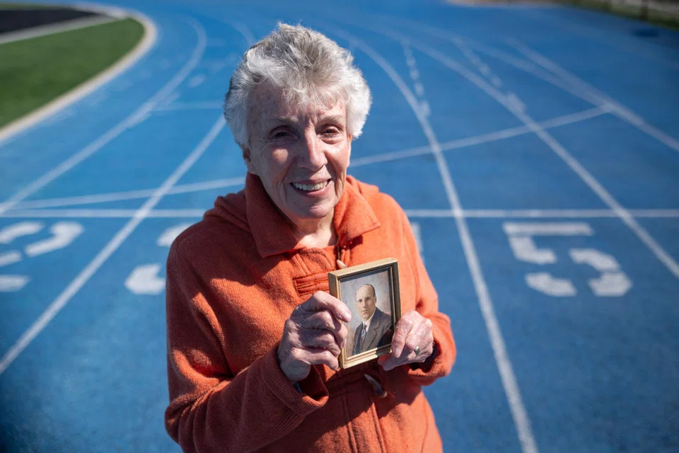 The 88-year-old Patricia Russell (seen here with a photo of her father) says that although Eric Liddell was “no Bible thumper”, in Scotland in those days, Sunday really was a day of rest.