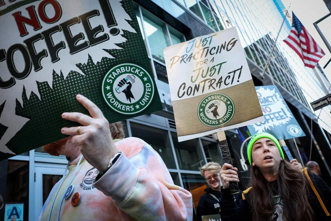 Starbucks Workers United has filed more than 100 charges against the company since December for alleged unfair labour practices, such as retaliation against unionising baristas. 