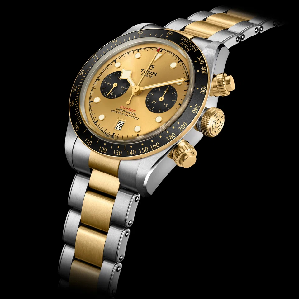 Tudor Black Chrono S&amp;G steel and gold.