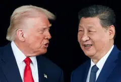 US President Donald Trump, seen here with China President XI Jinping, has ousted two leaders with ties to Beijing in quick succession this year.