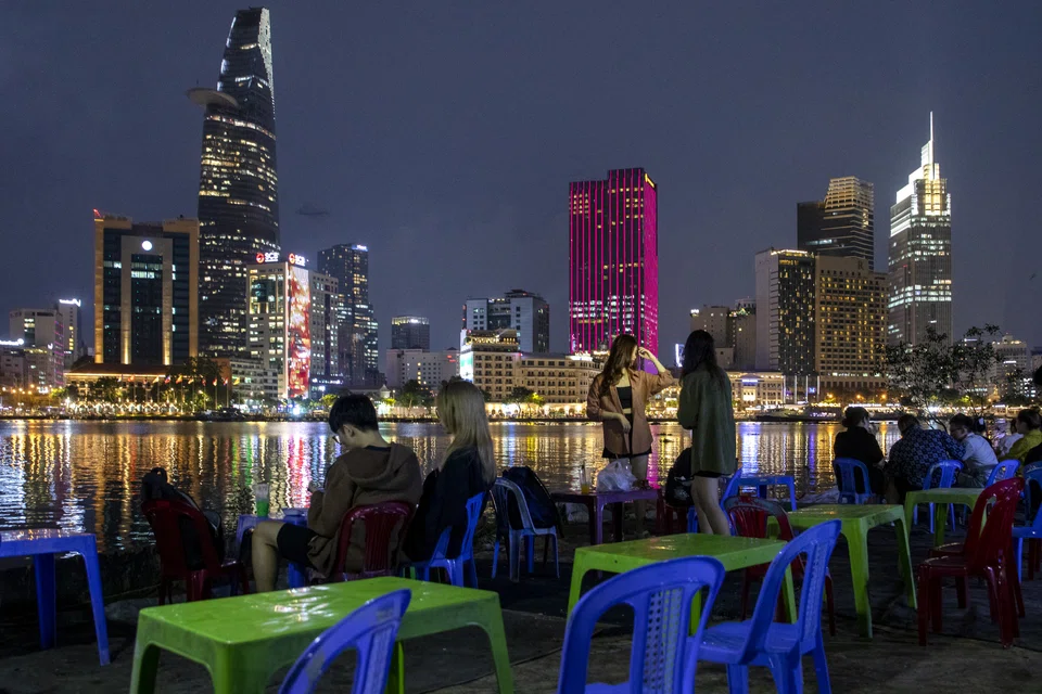 Customers at a cafe along the Saigon River in District 2 in Ho Chi Minh City. Vietnam's tourism sector is poised for strong growth over the next 5 years, with international tourism receipts expected to surpass pre-pandemic levels in 2024.