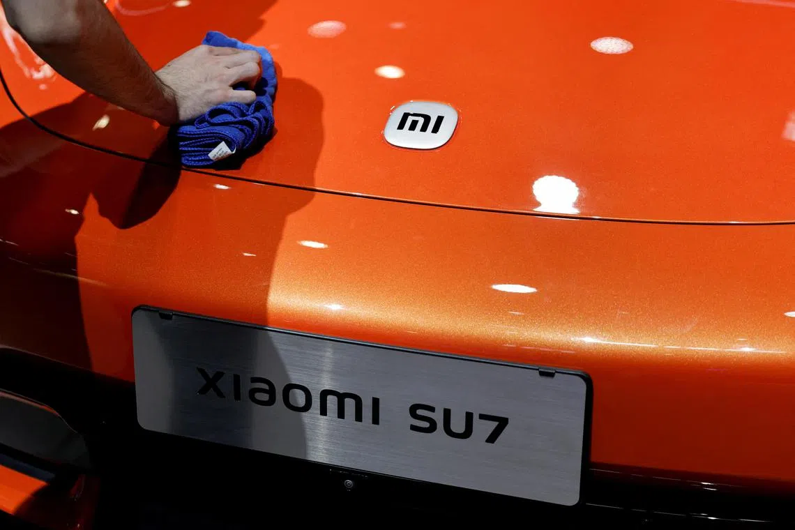 Xiaomi entered China’s crowded EV market in March with the launch of the SU7 series, a Porsche look alike, starting at less than US$30,000.